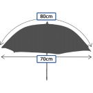 Falcon Eyes Flitsparaplu UR-32T Diffuse White 80cm