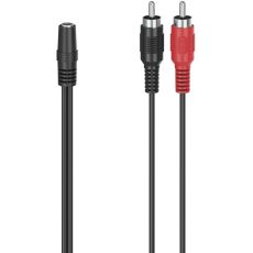 Hama Audio-Adapter 2 Cinch-Plugs - 3.5-mm-Jack Stereo