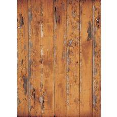 Westcott Distressed Wood Matte Vinyl Backdrop (5'X7') Rich