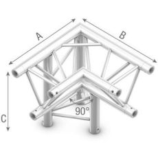StudioKing Truss Triangle 90 Degree Angle Down Left Top Down